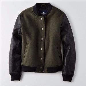 Oliver Black Wool Bomber Jacket EUC